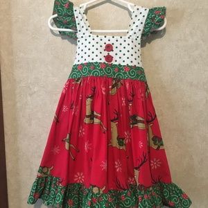 Eleanor Rose Reindeer Rooftop Wishes Dress